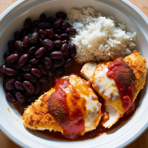 Arroz, Feijão com Frango à Parmegiana 450g