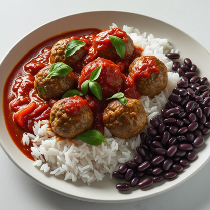 Arroz, Feijão com Almôndegas ao Pomodoro 450g