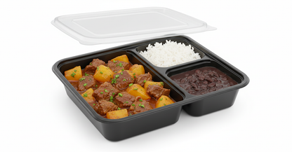 Arroz, Feijão com Carne de Panela e Mandioca 450g